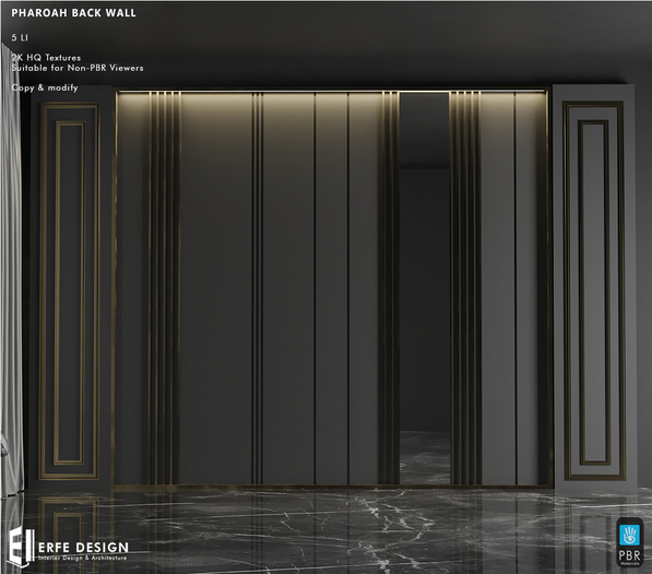 Pharoah Back wall PBR 5 LI [Erfe Design] *