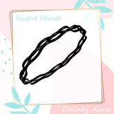 Black Wavy Bracelet LARAX & Unrigged