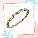 Gold Wavy Bracelet LARAX & Unrigged