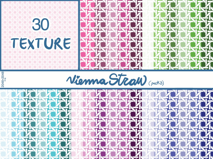 Vienna Straw (pack3)