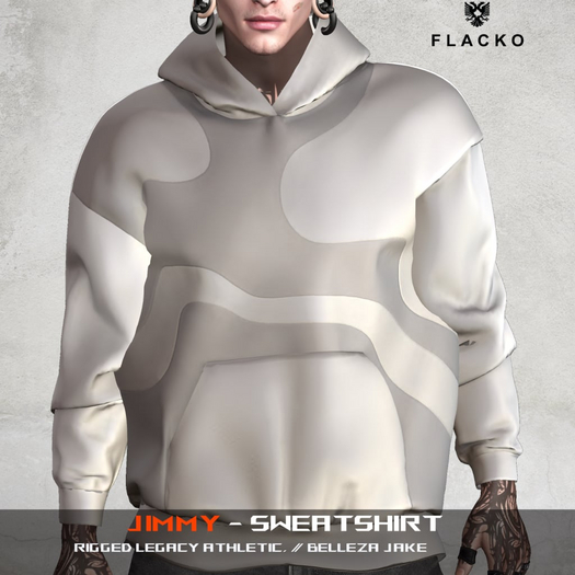 Flacko // Jimmy Sweatshirt // WHITE