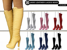 Addams - Jade - Leather Laced Boots #FATPACK