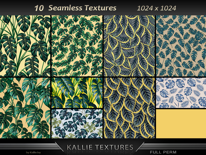 KJ Tropical Leaf Texture Seamless