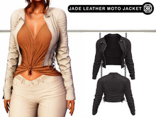 Addams - Jade - Leather Moto Jacket #29