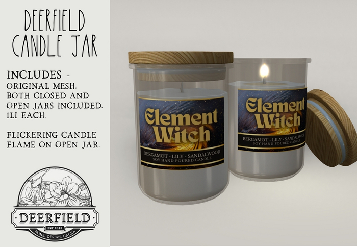 DEERFIELD - "Element Witch" Jar Candle