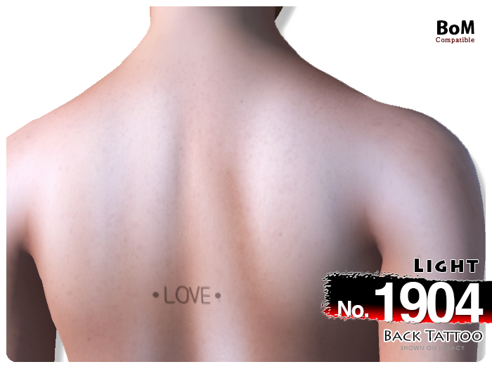 (Back Tattoo) No.1904 Light