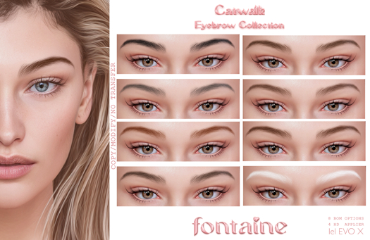 Fontaine Cosmetics Catwalk Eyebrow Collection
