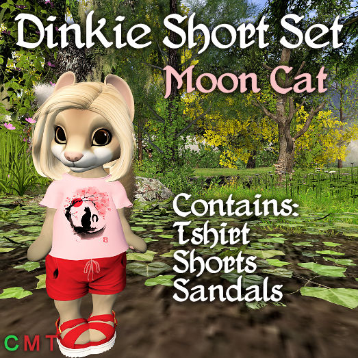 Dinkie Short Set Moon Cat