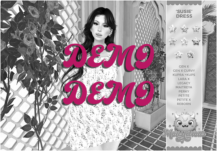 {Monstarous} Susie Dress DEMOS