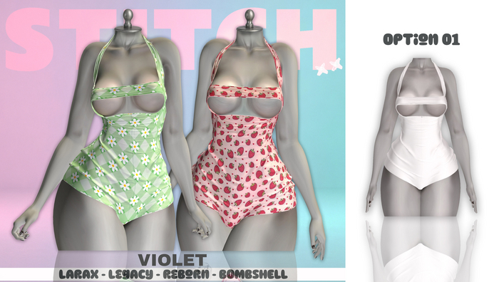 STITCH // Violet  // Romper // Option 01