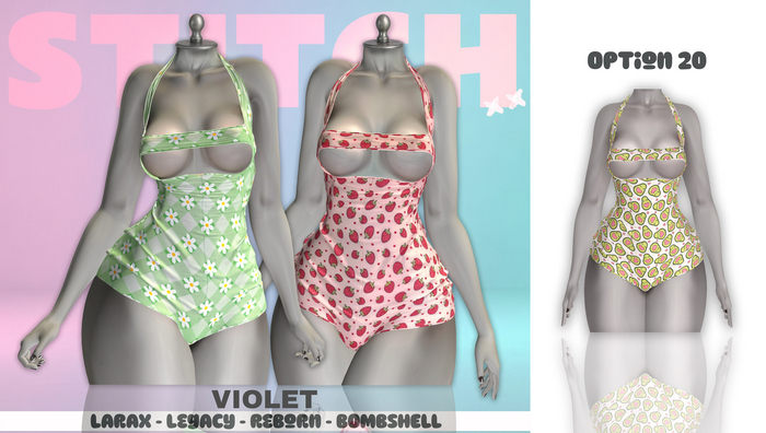 STITCH // Violet  // Romper // Option 20