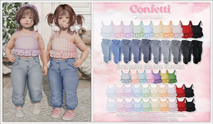 Confetti.  Lire Top - Pink