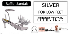 Baiastice_Raffia Sandals-Silver