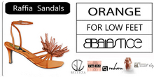 Baiastice_Raffia Sandals-Orange