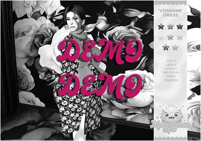 {Monstarous} Vivianne Dress DEMOS