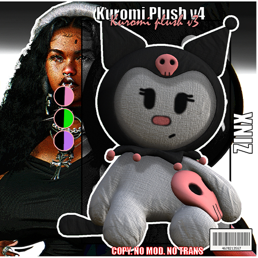 !#\\ `ZINX // Kuromi Plush v4