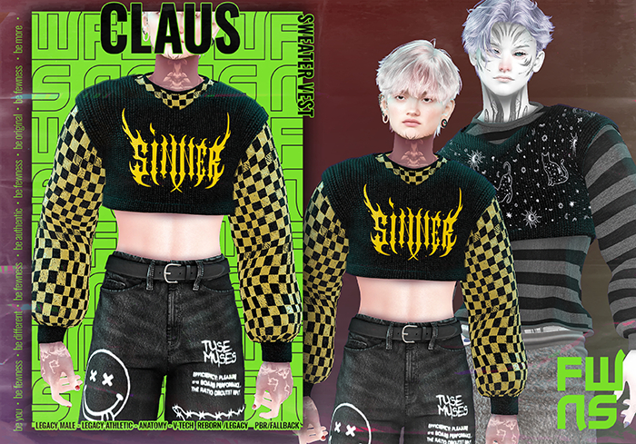 Fewness/Claus Sweater Vest/REFERENCES/01