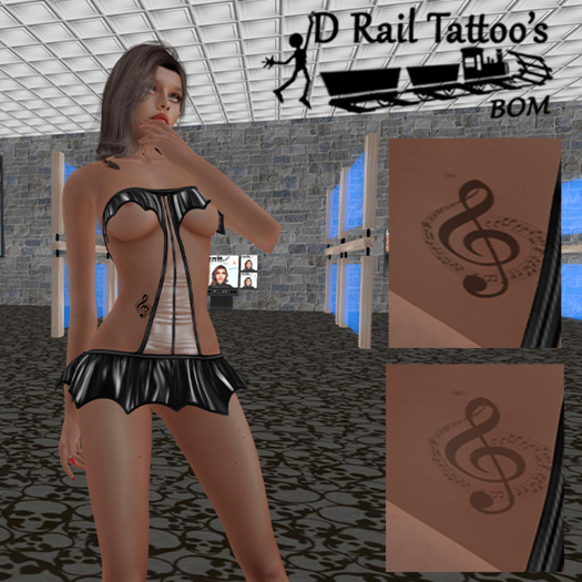 Music Note Stomach Tattoo – BOM