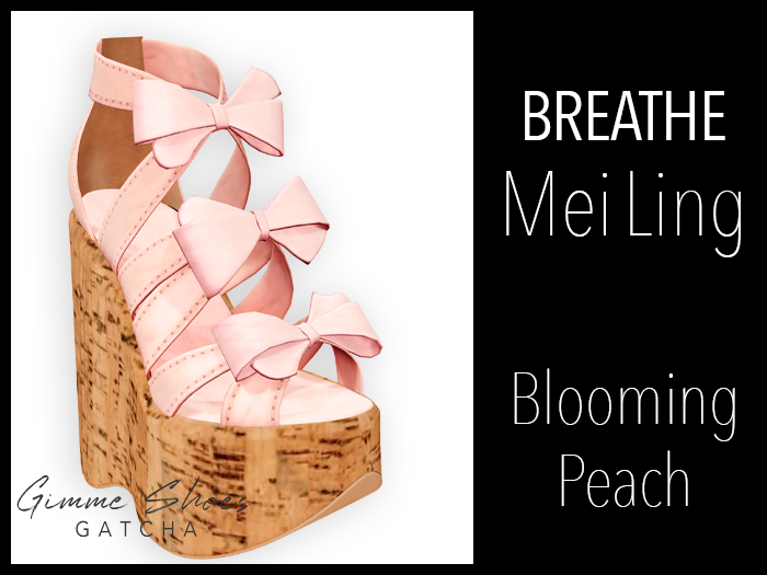 [BREATHE]-Mei Ling Wedges-Peach__with HUD_Maitreya