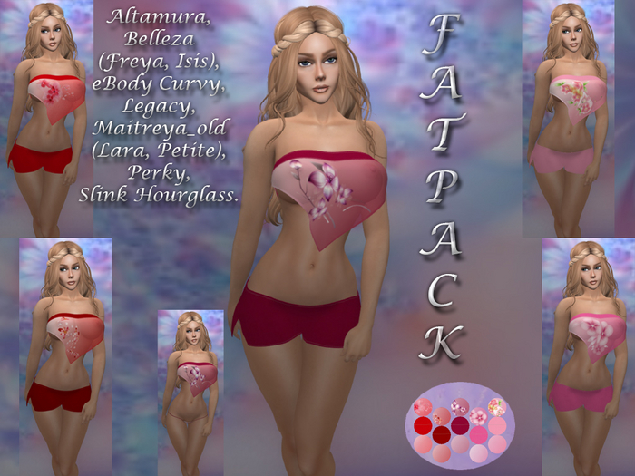 &ML& Fatpack outfit "Hot beach" with HUD (5 colors)
