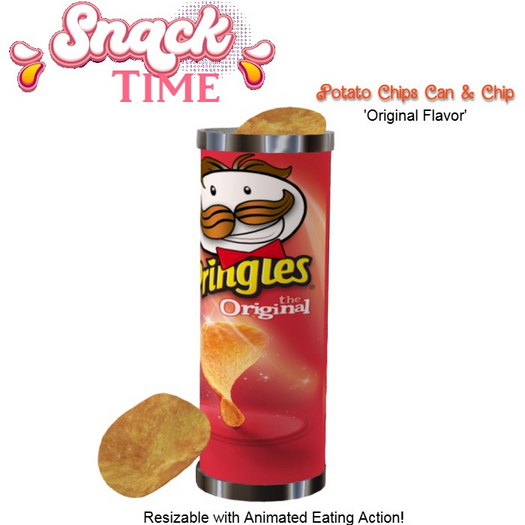 Snack Time Can Potato Chips - Original (ADD)