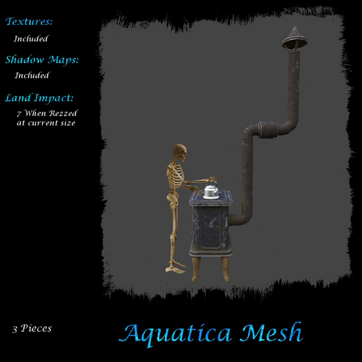 Aquatica Mesh - AMGG20250403 Skelly Making Tea