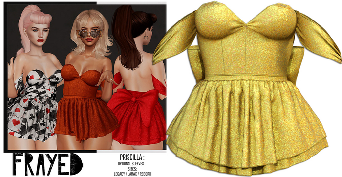 Frayed - Priscilla - Gold