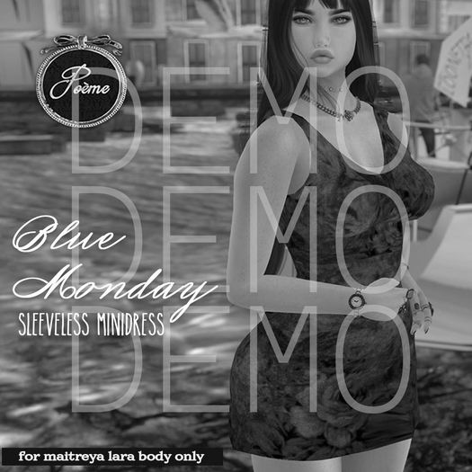 {Poeme} DEMO Blue Monday Minidress