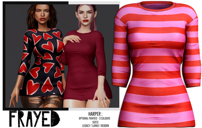 Frayed - Harper - Stripes