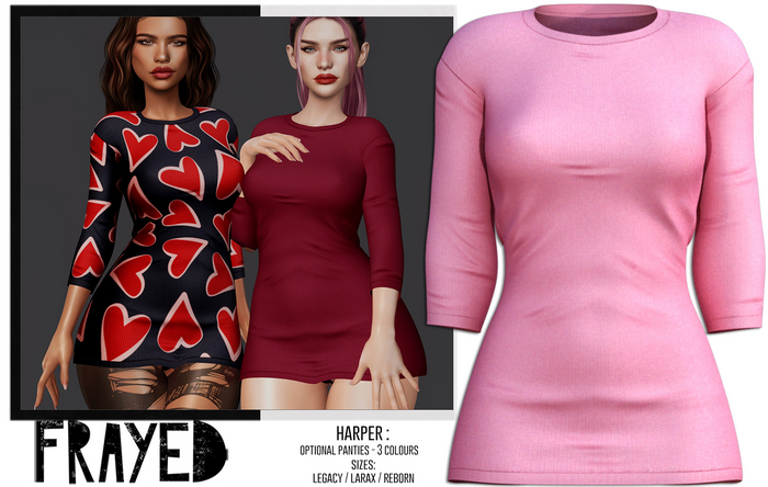 Frayed - Harper - Pink