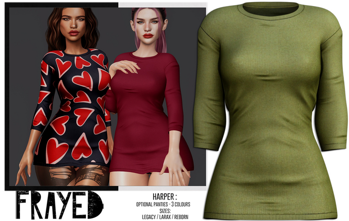 Frayed - Harper - Olive