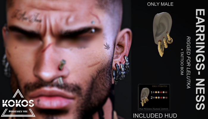 KOKOS- EARRINGS-NESS -(LEL)