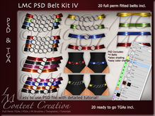 LMC TGA / PSD Files - Belt Kit IV - 20 Full Perm Latex Belts