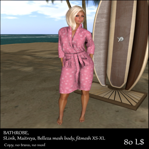 *vS* Victoria pink bathrobe