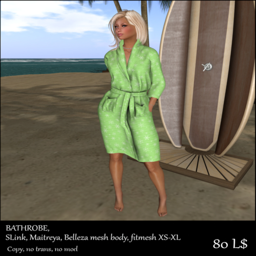 *vS* Victoria green bathrobe