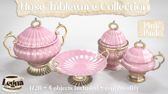 - Legna - Rose Tableware Collection (Pink Pack)