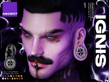 ASCENT - Ignis Earrings M (Swallow Gauged Ears XL)
