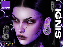 ASCENT - Ignis Earrings F (Swallow Gauged Ears XL)