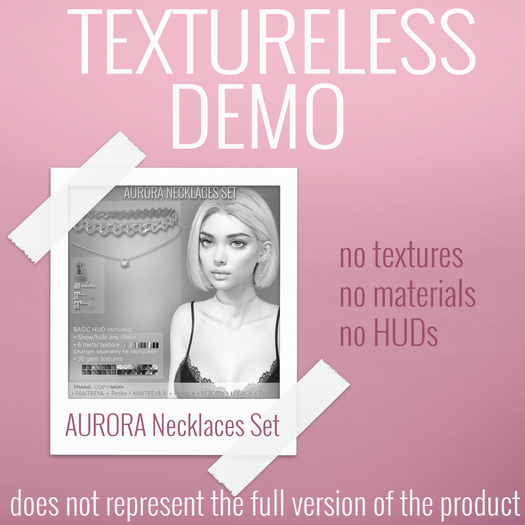 TEXTURELESS DEMO *AvaWay* AURORA Necklaces Set