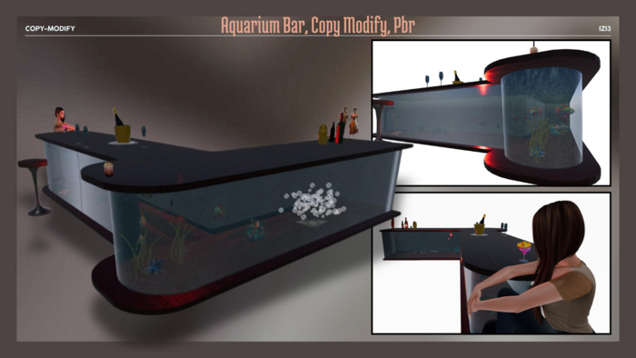 Aquarium Bar, Copy Modify, Pbr