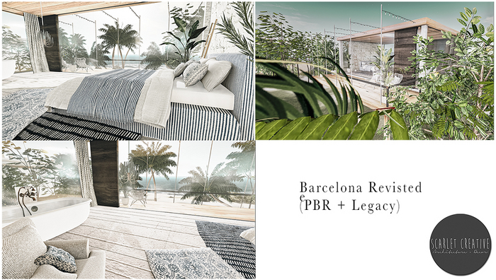 Scarlet Creative Barcelona Beach Cabin (PBR)