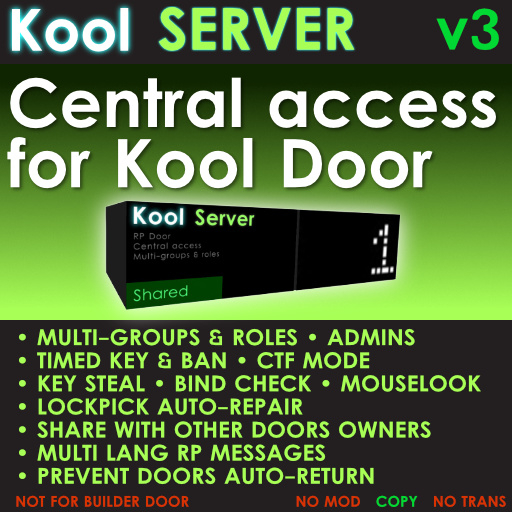 Kool Server - MULTI-GROUPS access for Kool RP door - Roleplay