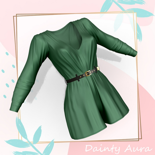 Green Belt Romper LaraX