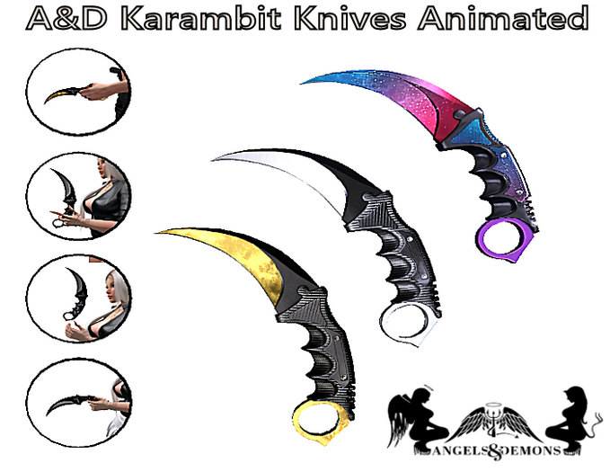 A&D Karambit Knives Animated