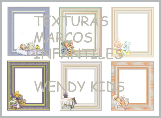 Children's frames textures PNG - WENDY Kids!