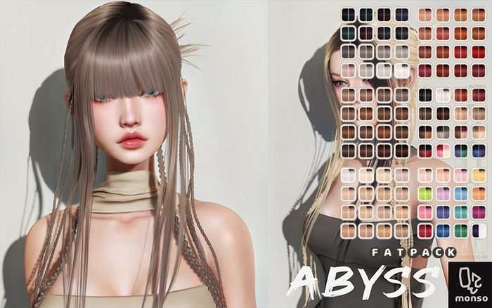 [monso] Abyss Hair /Fatpack