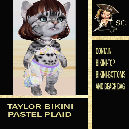 TAYLOR PASTEL PLAID  BIKINI