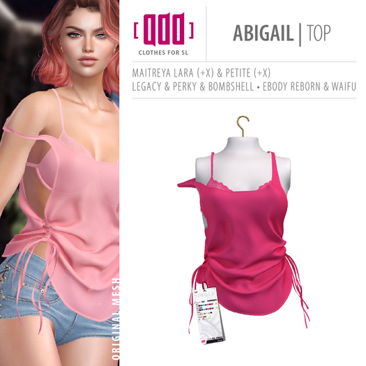 [ADD] Abigail Top - Pink