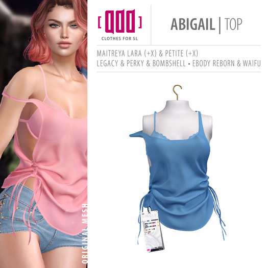 [ADD] Abigail Top - BlueL