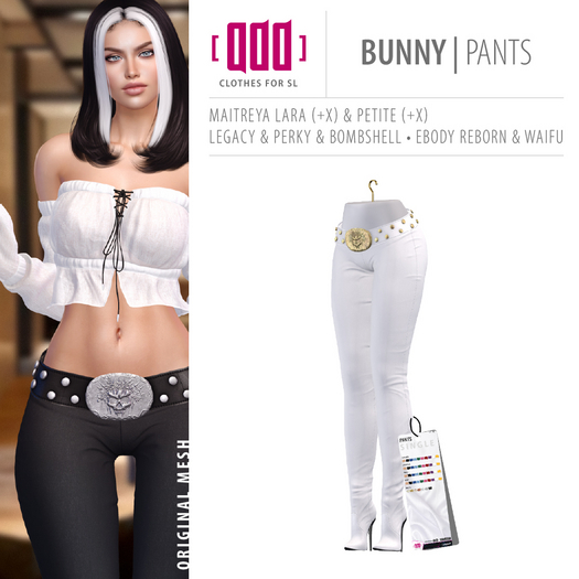 [ADD] Bunny Pants - White